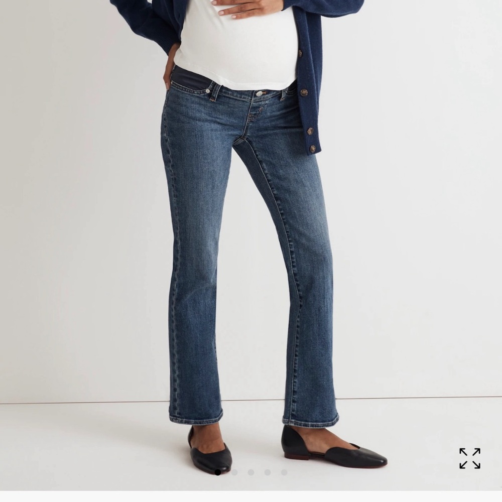 Madewell maternity kick out crop jeans size 26